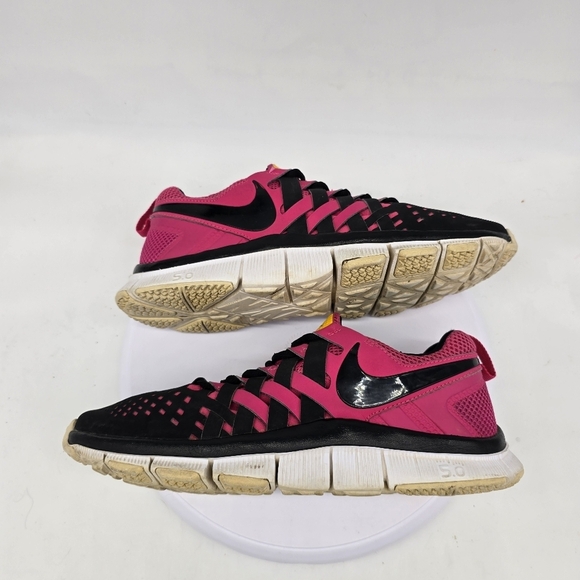 Nike Shoes Men 9 Free 5.0 LiveStrong Trainers Black Vivid Pink Sneakers - Picture 9 of 9